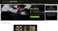 Desktop Screenshot of aikidoacaex.com